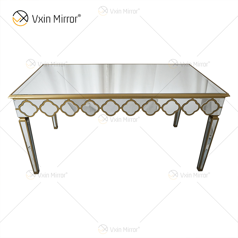 Facoty Supply Beistelltisch Luxus WXF-668 Selbstgemachter verspiegelter Couchtisch aus reinem Gold