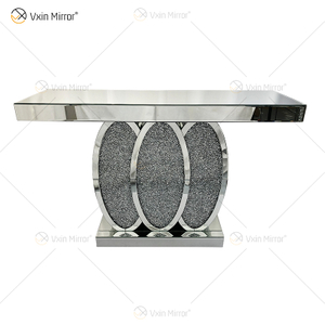 Neues Design WXF-244 Crystal Mirror Console Table Hall Table in Silber zu verkaufen
