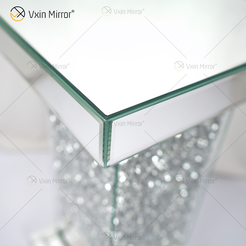 Heißer Verkaufs-Beistelltisch Vxin WXF-979 Moderner Design-Rechteck-Crushed-Diamant-Spiegel-Beistelltisch