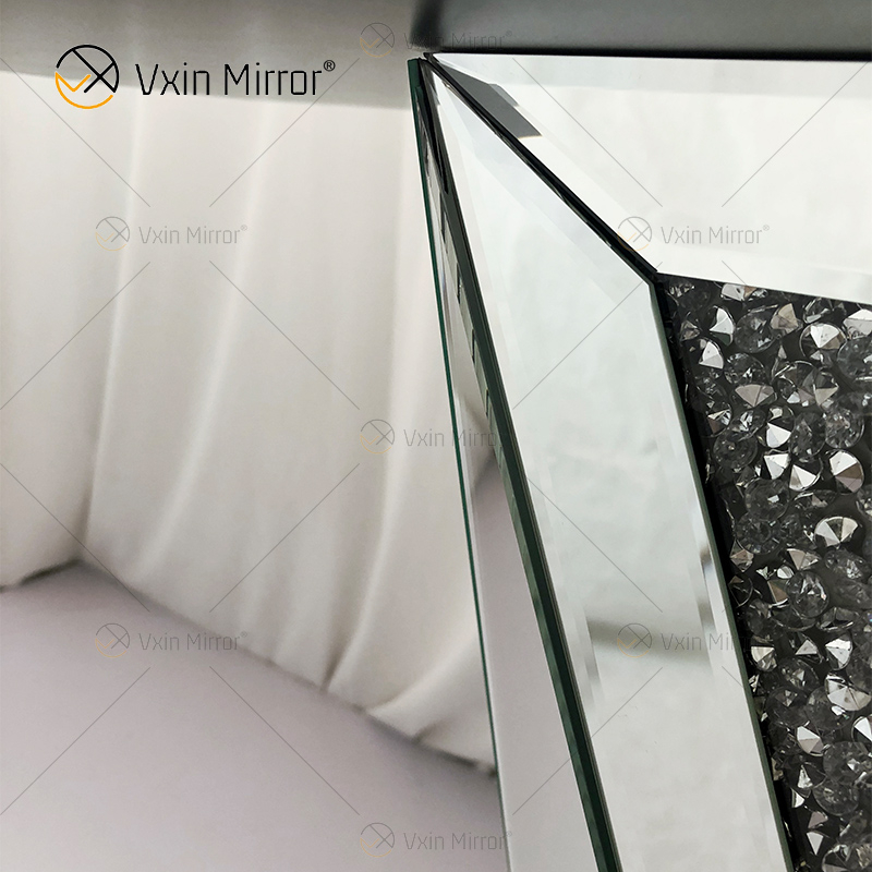 Günstige WXF-015 Crushed Diamond Konsolentisch Glaskonsolen im nordischen Stil