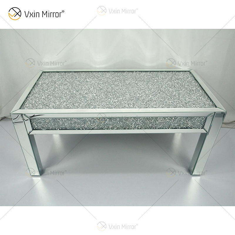 WXF-160 Coffee Crushed Diamond Sparkly Beistelltisch für Wohnzimmer