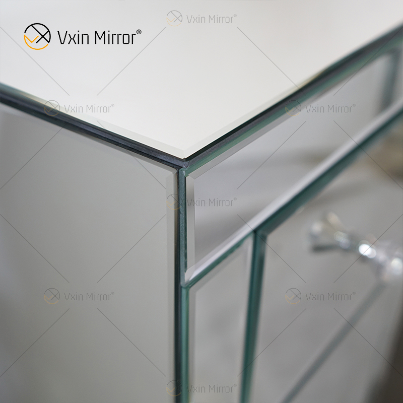 Factory Supply WXF-125 Moderne silberverspiegelte Schminktisch-Kommode