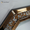 Crystal Crush Diamond achteckiger silberner Spiegel für Wanddekoration Wandbehang Rahmen weniger Spiegel Diamond Decor WXM-1780