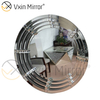3D gebogener WXM-2147 Silberner runder Kristall-Wandspiegel