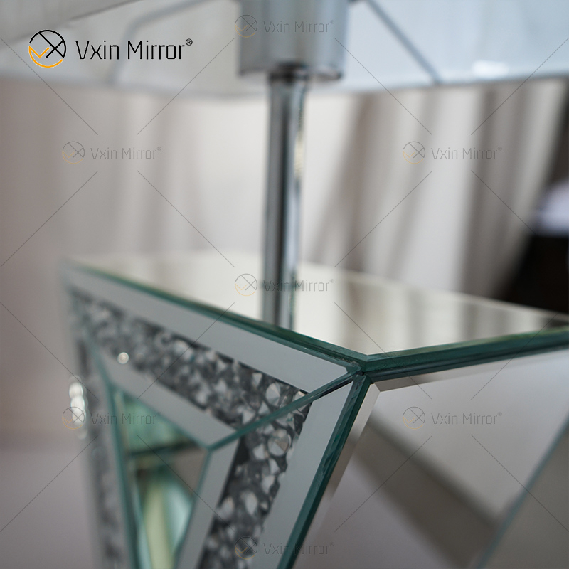 Heißer Verkauf WXTL-003 Gespiegeltes Silber für Schlafzimmer-Nacht-Luxus-moderne dekorative Tischlampen