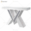 2022 Neue Produkte Designer Konsolentisch Crushed Diamond Crystal Mirrored Konsolentische