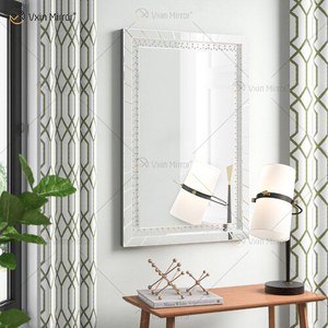 Gute Qualität WXM-761 Crystal Vanity Set Wandspiegel mit Wanddekor Beleuchteter Spiegel