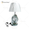 Moderner Landhausstil WXTL-093 Silberne Kristallspiegel-Tischlampe für Schlafzimmer-Nachttisch-Spiegellampe