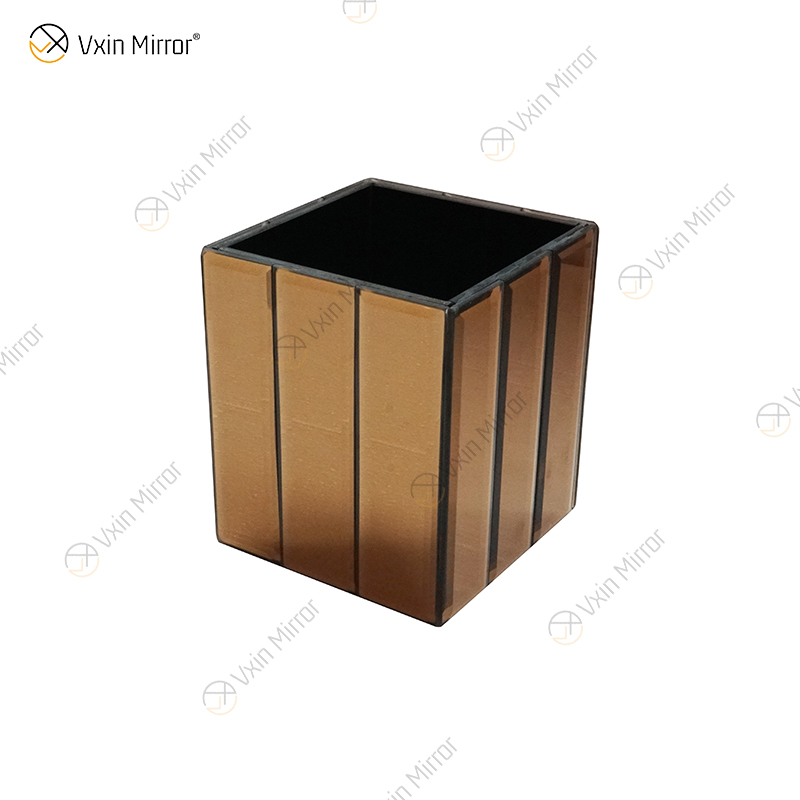 WXMV-001 Spiegelvase aus Kristallsilber, Glas, atemberaubende dekorative Vase, Blume, Luxus für Wohnkultur, kann kein Wasser halten