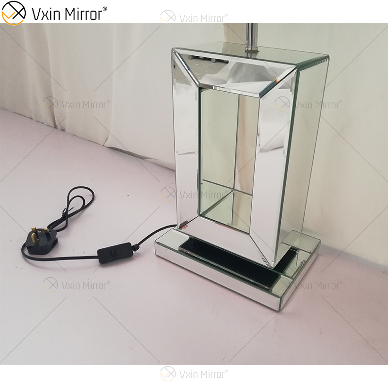 Vxin Supply WXTL-060 Moderne silberfarbene Crushed Crystal Spiegellampe für Schlafzimmer