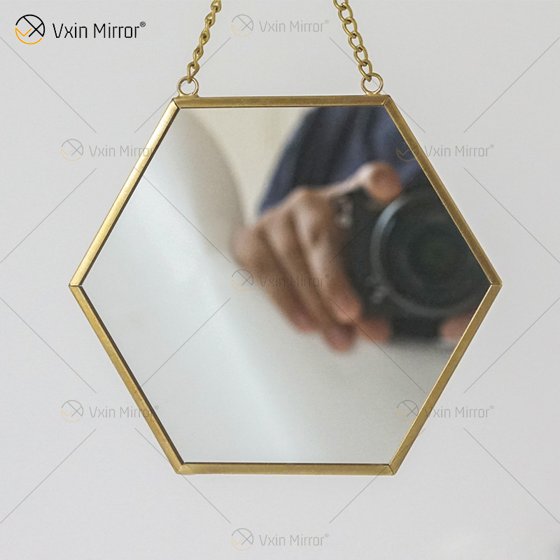 Golden Vxin Einzigartige Wanddekoration Gold Metallrahmen Dekorative Spiegel Luxus Einfacher und Stilvoller Wandspiegel