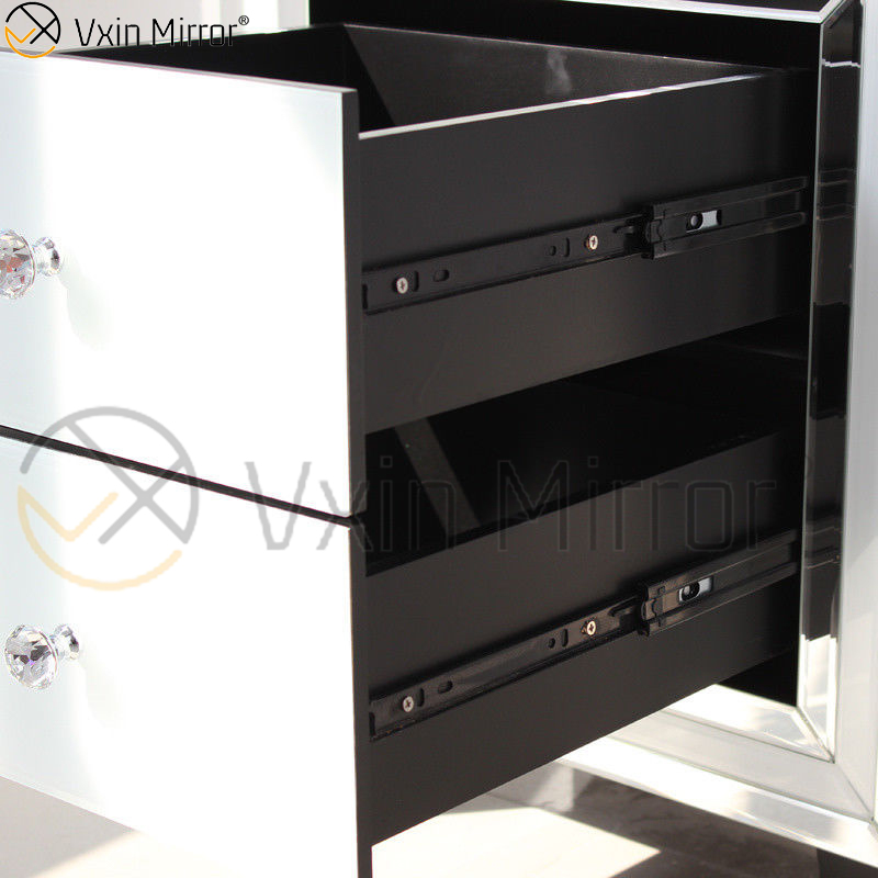 Hot Sale Home Weißglasmöbel 2 Schubladen Spiegelschrank Kommode WXF-786