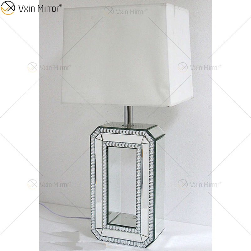 WXTL-004 Moderne Silberspiegellampe mit Lampenschirm für Crushed-Diamond