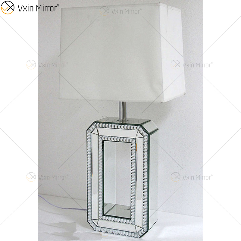 WXTL-004 Moderne Silberspiegellampe mit Lampenschirm für Crushed-Diamond