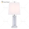 Vxin WXTL-142 Elegante silberne Kristall-LED-Tischspiegellampe 3 Farben LED-Licht für Schlafzimmer