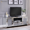 Großhandel WXF-097 Gespiegelte Wohnzimmermöbel Crushed Diamond Silver Cabinet 2 Schubladenspiegel TV-Ständer