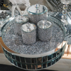 Home Decor Crushed Diamond Mirrored Crystal Jar für Couchtisch, Sofa, Spiegel, Beistelltisch WXMT-015