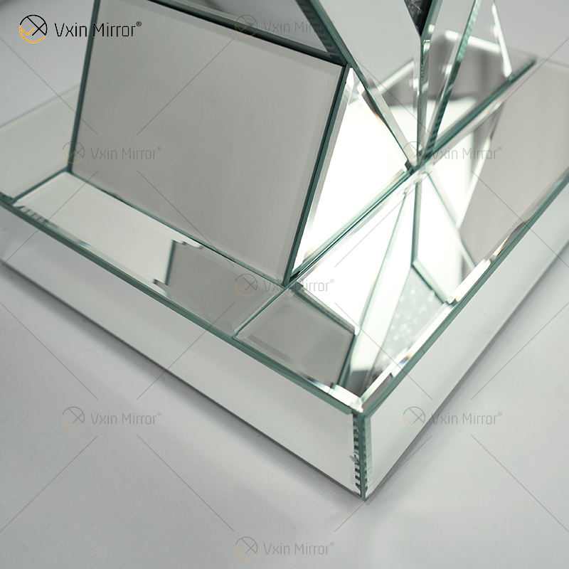 Günstiges neues Design Vxin WXF-115-1 Home Decor Crushed Diamond Beistelltisch Silber Spiegel Möbel Beistelltisch