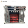 WXWF-1093 Floating Sparkle Crystal Diamonds Mirror Kamin mit Einsätzen in Hot Sell Customized
