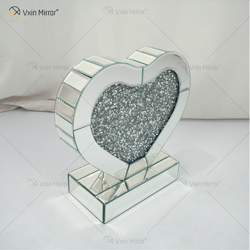 Home Decor Factory Supply Vxin Beistelltisch WXF-155 Silver Crushed Diamond Mirror Beistelltisch