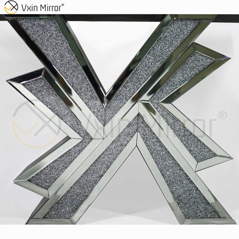 Vxin Miorror WXF-067 Factory Supply Eleganter mentaler Glaskonsolentisch Hotel Günstiger silberner Konsolentisch