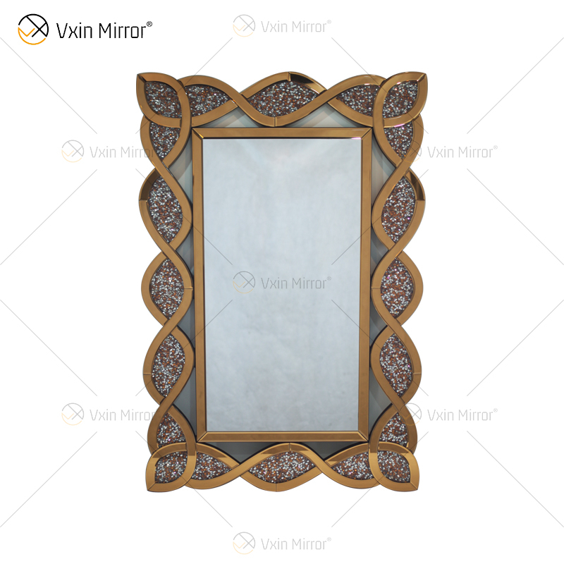 Vxin Modern Home Decor Crushed Diamond verspiegelter Konsolentisch Luxus