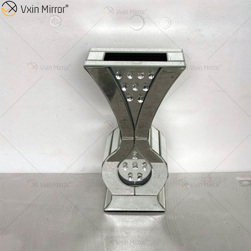 WXMV-028 Spiegelvase Hochzeit verspiegelte Kristallvasen Mittelstücke Spiegelblumenvase