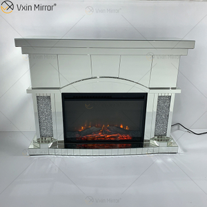 Spitzenverkauf Eleganter Vxin Spiegel WXWF-045 Crushed Diamond Elektrischer Spiegelkamin