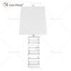 Factory Supply WXTL-097 Moderne Spiegel-Tischlampe aus silbernem Kristall-LED für warmes Licht