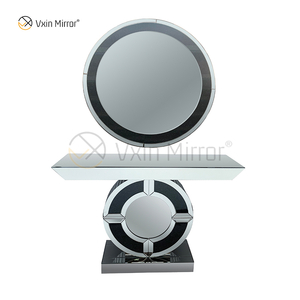 Neu eingetroffene Werksversorgung Vxin Modern Black Diamond verspiegelter Kristall-Konsolentisch
