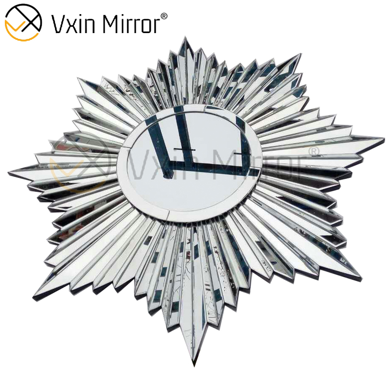 Fancy 3D Wall Decorate WXM-1652 Silberner eleganter Wandspiegel