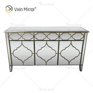 Einzigartiges Sideboard WXF-667 Luxus-Spiegelschrank mit 3 Schubladen und 3 Türen