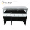 Elegante Wohnkultur WXF-099 Silber verspiegelter Wohnzimmerschrank mit Muti-Schubladen