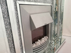 Modern Home Decor Wohnzimmer Spiegel Kamin Sparkle Diamond Crush Spiegelmöbel Elektrokamin WXWF-044