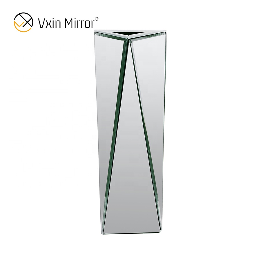 WXMV-040 Home Hotel Dekorativer Innenbereich Silber verspiegelte Tischvase Spiegelvase