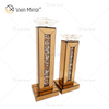 Kundengerechter Name Moderner eleganter WXP-002 Silber Crushed Diamond Mirrorr Kerzenhalter