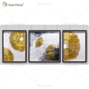 Das neueste WXPA-19 Metallwandkunst-Dekor-Ausgangsdekorationsstück-Luxus-Wohnzimmer-gerahmtes 3D-Zusammenfassung für Zuhause-Set zum Verkauf
