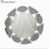 Gold Factory Supply Home Decor Runde 3 Farben Diamond Crush Spiegel Wandaufkleber