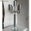 Anpassbarer Namensmoderner eleganter VX-09 silberner Kristall 75 heller Mirrorr-Kerzenhalter für Haupthochzeit