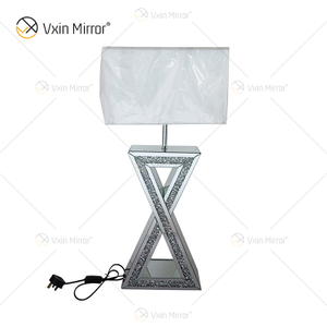 Heißer Verkauf WXTL-003 Gespiegeltes Silber für Schlafzimmer-Nacht-Luxus-moderne dekorative Tischlampen