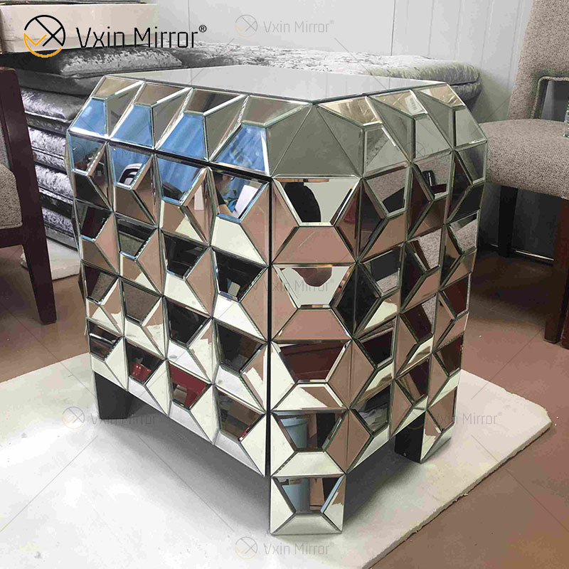 Neues Design Wohnkultur Sofas Beistelltisch Silber Möbel Spiegel Nachttisch WXWF-1026