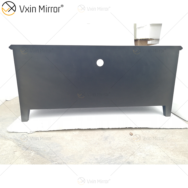 Ornate Berlin Furniture WXF-680 Anti-Champagner-Gold-TV-Schrank mit 2 Schubladen und Türen