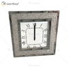 Moderne Spiegeluhr WXMC-092 Silberne dekorative Uhr mit Crushed Diamond
