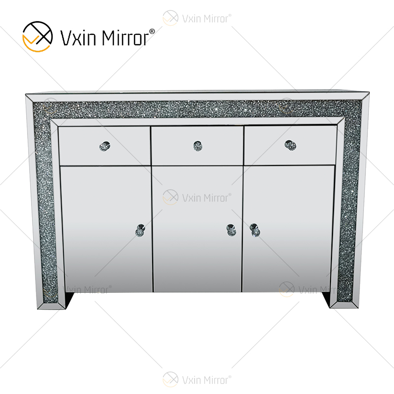 Günstige WXF-099-1 Schrankgriffe mit Schubladen Crush Diamond Silver Home Decoration Cabinet