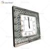 Günstige WXMC-003 Moderne Spiegeluhr Silber Dekorative Crushed Diamond Spiegel Wanduhr