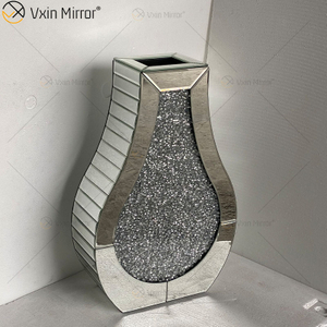 WXMV-005 Spiegelvase Hochzeit Gespiegelte Vasen Mittelstücke Spiegelblumenvase