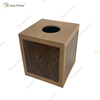 Vxin Mirror WXB-003 Braune Luxus-Holz-Leder-Tissue-Box für Heimdekoration