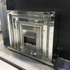 Wohnkultur WXWF-1095 Luxuriöser elektrischer Kamin mit Kristallspiegel aus zerkleinertem Diamanten für den Innenbereich mit Heizung in Wohnzimmermöbeln
