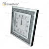 Spiegeluhr WXMC-011 Silberne dekorative Uhr mit Crushed Diamond