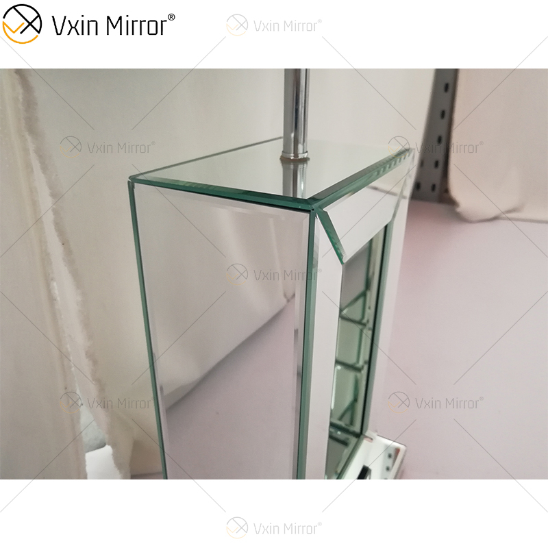 Vxin Supply WXTL-060 Moderne silberfarbene Crushed Crystal Spiegellampe für Schlafzimmer